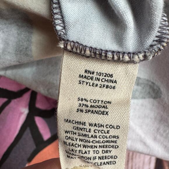 Soft Surroundings Jolyn Dress Maxi Tropical Multi Leaf Nature Medium Sleeveless - Picture 7 of 8